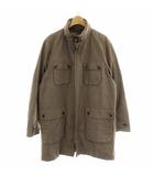 バーバリーブラックレーベル BURBERRY BLACK LABEL ハンティングジャケット ブルゾン アウター チェック柄 ライナー付き チンストラップ ダブルジップ L 茶 ブラウン 灰 グレー 青 ブルー  BMP70-400-56 /MP ■GY18