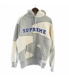 20AW patchwork hooded sweatshirt スウェット トレーナー 裏起毛 パーカー 長袖 ロゴ フード S グレー ■GY18 /MQ