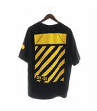 モンクレール MONCLER オフホワイト OFF-WHITE MAGLIA T-shirt Tシャツ カットソー 半袖 プリント ロゴ L 黒 ブラック SCOM-16-189 ■GY18 /MQ