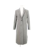 ギルドプライム GUILD PRIME テーラードジャケット ロング丈 サイドライン 切り替え 総裏地 本切羽 センターベント 小さいサイズ 34 XS グレー 黒 ブラック /AH3 ■GY18