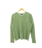 ポロ ラルフローレン POLO RALPH LAUREN 長袖ニット セーター ラウンドネック ロゴ ウール カシミア混 ボーイズ 男の子 XL 緑 グリーン /AH9 ■GY17