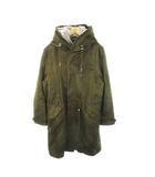 トルネードマート TORNADO MART モッズコート ロング ジップアップ フーディ フェイクスエード 中綿ファーライナー付 ミリタリー L 緑 グリーン /MN5 ■GY11