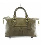 コーチ COACH サッチェル ハンドバッグ ワンショルダー 2WAY レザー ロゴ ゴールド金具 茶色 ブラウン F15445 /XZ ■GY18