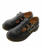 ドクターマーチン DR.MARTENS メリージェーン MARY JANE レザーシューズ ラウンドトゥ ダブルストラップ ロゴ UK4 23cm 黒 ブラック 12916 /XZ ■GY18
