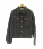 バーバリーブルーレーベル BURBERRY BLUE LABEL デニムジャケット Gジャン アウター ブルゾン 短丈 ショート丈 リジット ノバチェック 切替 38 S インディゴブルー /MP ■GY18
