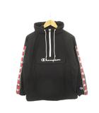 チャンピオン CHAMPION アノラックジャケット プルパーカー 長袖 袖ライン ロゴ ストレッチ 撥水加工 M 黒 ブラック CW-SSC11 /AH22 ■GY11
