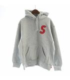 20AW S Logo hooded sweatshirt Sロゴ フーディ スウェットシャツ パーカー フード 裏起毛 刺繍 M グレー ■GY18 /MQ