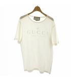グッチ GUCCI Tシャツ カットソー 半袖 ロゴ プリント L 白 ホワイト /MP ■GY18