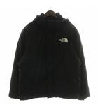 ザノースフェイス THE NORTH FACE AIR HEAT DOWN JACKET ダウンジャケット アウター ナイロン フード ジップアップ ロゴ 刺繍 95(M) 黒 ブラック NJ2DN50A /XZ ■GY18