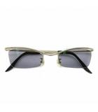  スピビー SPIVVY 眼鏡 サングラス 度入り メタルフレーム ハーフリム カラーレンズ シルバー色 SP-1012 /XZ ■GY18