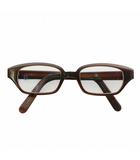  白山眼鏡店 眼鏡 メガネ 度入り セルフレーム スクエア 茶色 ブラウン /XZ ■GY18