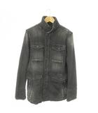 ウノピュウノウグァーレトレ 1PIU1UGUALE3 sweat denim new wave M65 jacket ミリタリージャケット スウェットデニム 裏ドット柄 4 M グレー MRB009 /AO7 ■GY18