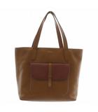 ポールスミス PAUL SMITH インセットスワールポケット トートバッグ ハンド レザー ロゴ 茶色 ブラウン /XZ ■GY18