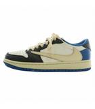 ナイキ NIKE × トラヴィススコット Travis Scott × フラグメント Fragment エアジョーダン1 ロー OG SP ミリタリーブルー Air Jordan 1 Low OG SP Military Blue スニーカー レザー ローカット US9.5 27.5cm マルチカラー DM7866-140 /XZ ■GY18