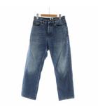 クリスチャンディオール Christian Dior Logo Patch Flared Jeans デニムパンツ ジーンズ ボタンフライ ロゴ USED加工 34 XS 青 ブルー 422P01A3830 ■GY18 /MQ