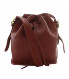 コーチ COACH オールドコーチ ヴィンテージ USA製 9952 ショルダーバッグ 巾着 レザー 赤 レッド /XZ ■GY18