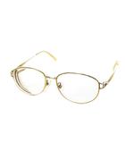 セリーヌ CELINE 眼鏡 メガネ 度あり メタルフレーム ラウンド ロゴ ワンポイント 52 16 135 ゴールドカラー /MN3 ■GY18