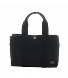 ポーター PORTER 吉田カバン ハンドバッグ トート キャンバス ロゴ 黒 ブラック ■GY18 /MQ