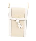 ケイトスペード KATE SPADE ノット カラーブロック ノースサウスフォン クロスボディ ショルダーバッグ スマートフォンケース レザー ベージュ KI070 /AH18 ■GY18