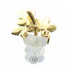 スワロフスキー SWAROVSKI ピンブローチ アクセサリー ロゴ フルーツモチーフ ゴールド色 ■GY18 /MQ