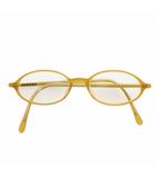  白山眼鏡店 眼鏡 メガネ 度入り セルフレーム オーバル 黄色 イエロー /XZ ■GY11