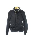 ザラマン ZARA MAN フライトジャケット 中綿ジャケット デザインジップ ナイロン ボンバー M 紺 ネイビー /CK4 ■GY42