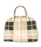 ケイトスペード KATE SPADE ハンドバッグ ミニボストン 2way ショルダーバッグ PVC レザー 革 ロゴプレート チェック ピンク /CK10 ■GY18