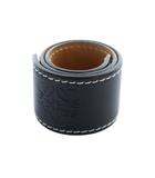 ロエベ LOEWE アナグラム スラップブレスレット ブレスレット アクセサリー バングル カーフレザー 型押しロゴ 黒 ブラック ■GY18 /MQ ■OH