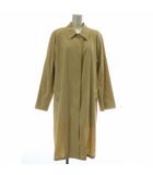 バーバリーズ Burberrys ステンカラーコート アウター ロング 背抜き 比翼ボタン 肩パッド 7AR S ベージュ /XZ ■GY18