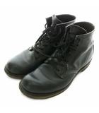 レッドウィング REDWING BECKMAN ROUND BOOTS 9014 ベックマン ラウンド ブーツ ショート レザー 25.5 黒 ブラック /MP ■GY18