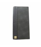 ダンヒル dunhill 長財布 ウォレット PVC レザー プレートロゴ 茶 ブラウン 黒 ブラック ■GY18 /MQ