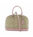 コーチ COACH ハンドバッグ 2WAYバッグ PVC レザー シグネチャー ロゴ ピンク ベージュ F27583 ■GY18 /MQ