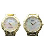  クロイゼ klaeuse 腕時計 ペアウォッチ クォーツ シェル文字盤 ゴールド色 SK-153-LI SK-154-LI ■GY18 /MQ