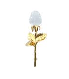 スワロフスキー SWAROVSKI crystal memories ブローチ アクセサリー ロゴ クリスタル バラ 花 ゴールド色 ■GY18 /MQ