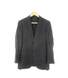 バーバリー ロンドン BURBERRY LONDON テーラードジャケット 背抜き シャドーストライプ 170 M 黒 ブラック /CK5 ■GY17