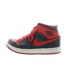 ナイキ NIKE エア ジョーダン 1 ミッド Air Jordan 1 Mid ハイカットスニーカー シューズ 靴 レザー ロゴ US7.5 25.5cm 赤 レッド 黒 ブラック DQ8426-060 ■GY18 /MQ