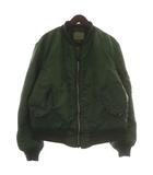 アルファ ALPHA インダストリーズ INDUSTRIES USA製 90s MA-1 フライトジャケット ブルゾン アウター ナイロン 中綿 ジップアップ L カーキ MIL-J-82790J(USAF) /XZ ■GY18