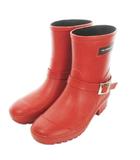  フォックスアンブレラズ FOX UMBRELLAS レインシューズ ショート ロゴ ベルト 小さいサイズ 4 21cm 赤 レッド /AO3 ■GY18