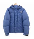 ザノースフェイス THE NORTH FACE ポーラージャケット POLAR JACKET リップストップ ベルクロ ダウン ジップアップ チェック ロゴ刺繍 M 青 ブルー ND91350 /GV