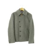 ムッシュニコル monsieur NICOLE Pコート ピーコート ショート丈 ウール ベルト 46 S グレー /AO10 ■GY17