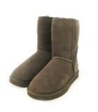 アグ オーストラリア UGG australia CLASSIC SHORT ムートンブーツ ショート 裏ファー USA7 24.0cm 茶 ブラウン 5825 /AO4 ■GY18