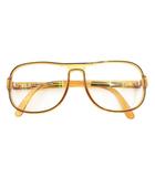 クリスチャンディオール Christian Dior 眼鏡 メガネ 度入り ツーブリッジ ロゴ 56□15 茶 ブラウン系 2077J /GV ■GY18