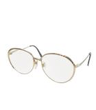 フェンディ FENDI 老眼鏡 眼鏡 メガネ 度あり メタルフレーム ボストン ワンポイント カラーストーン 54 15 135 ゴールドカラー /MN5 ■GY18