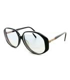 ヴァレンティノ ガラヴァーニ VALENTINO GARAVANI 眼鏡 アイウェア サングラス 度入り ロゴ メタルパーツ 切替 黒 ブラック 金 ゴールド 5220 /MP ■GY18