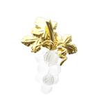 スワロフスキー SWAROVSKI ピンブローチ アクセサリー ロゴ クリスタル ブドウ ゴールド色 ■GY18 /MQ