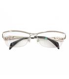  サムライ翔  SAMURAI SHO 眼鏡 メガネ 度入り ハーフリム ツーブリッジ スクエア 59□15 140 シルバーカラー SP-013-Y18 /GV ■GY18