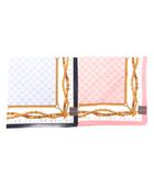 セリーヌ CELINE 2枚セット まとめ スカーフ 総柄 マカダム ロゴ 青 ブルー ピンク /JS ■GY18