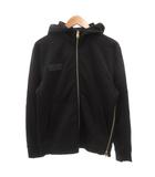 ポールスミス PAUL SMITH ダンボールニット ビッグシルエットパーカー ジャケット ジップアップ ボックスロゴ M 黒 ブラック 213518 /GV ■GY18