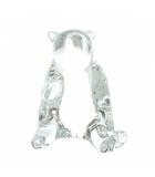 バカラ Baccarat 置物 オブジェ インテリア クリスタルガラス 熊 ベアー ロゴ 刻印 クリア /XZ ■GY11