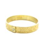 コーチ COACH バングル アクセサリー ブレスレット オプアート ロゴ ゴールド色 ■GY11 /MQ